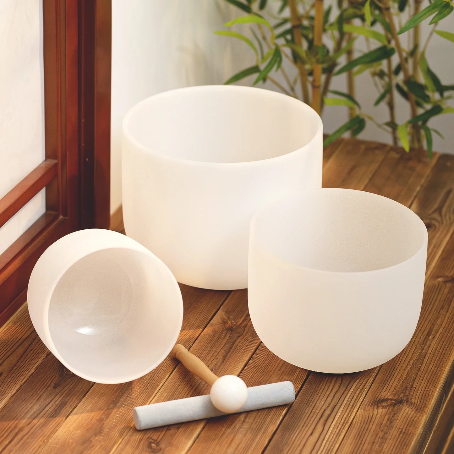 Dobachi 3er-Set 'Namasté' aus Quarzglas