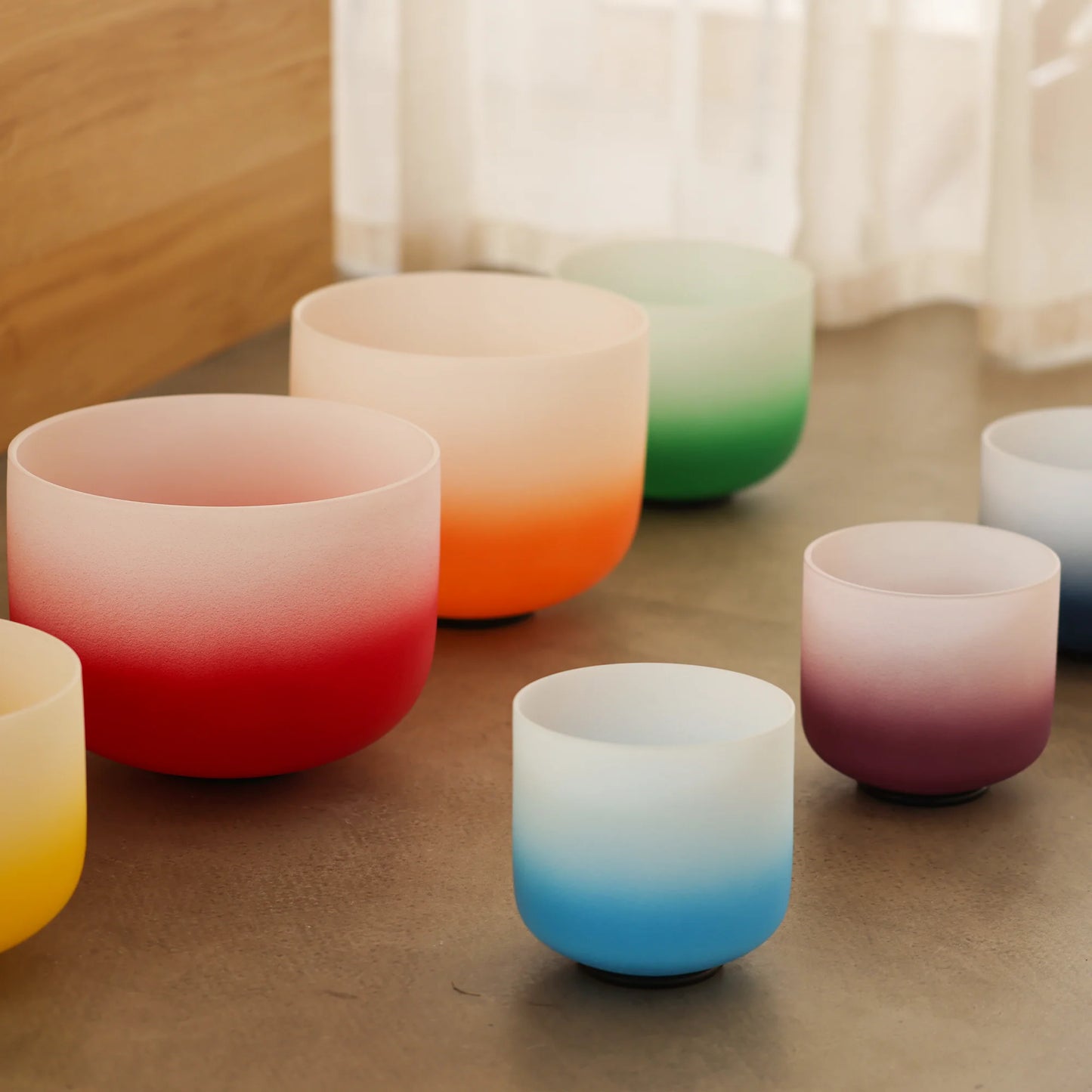 Dobachi 7er-Set 'Happy Chakra' aus Quarzglas
