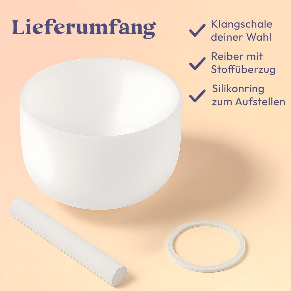Dobachi Klangschale 432Hz 'Original' aus Quarzglas