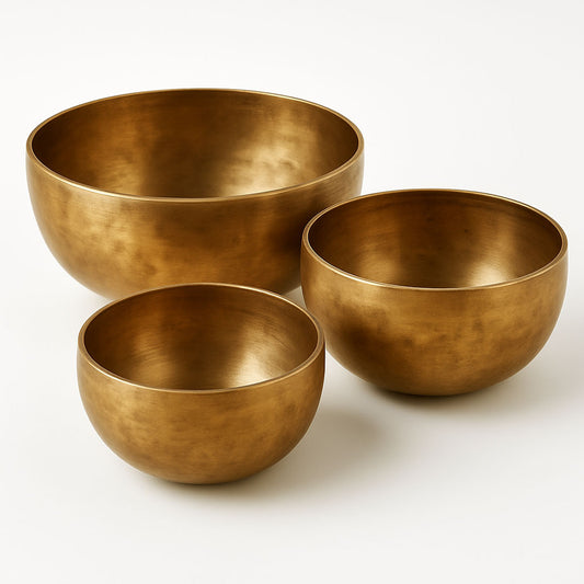 Dobachi 3 Set Klangschale 'Tibet' aus Bronze
