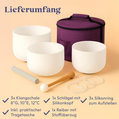 Dobachi 3er-Set 'Namasté' aus Quarzglas